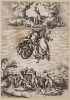 KG 00149
<br/>
De val van Phaëton
<br/>
<em>Beatrizet, Nicolaus (1515 ? - na 1565)</em>